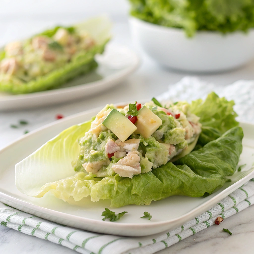 The Best Creamy Avocado Tuna Egg Salad (No Mayo!) 10 extra close up view of clean bright sq