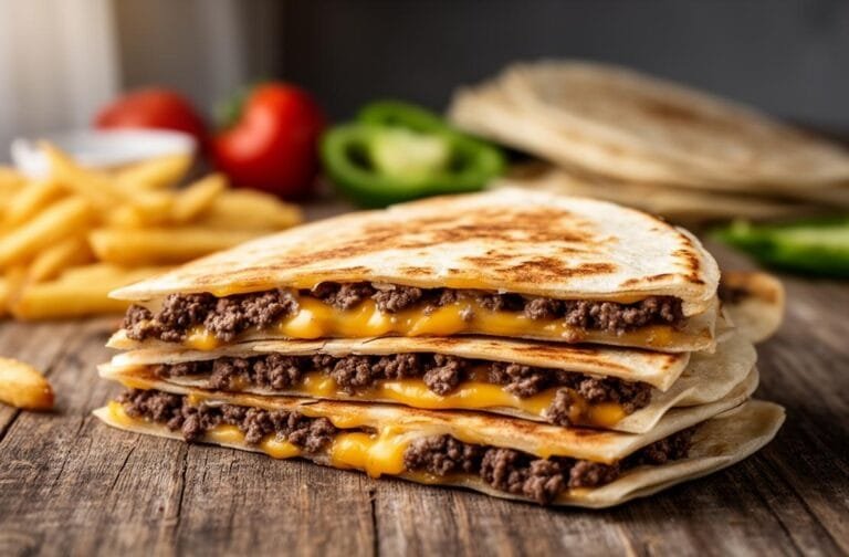 Cheeseburger Quesadilla