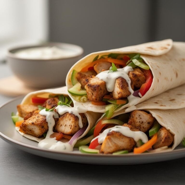 Easy Chicken Sharwama Wrap recipe