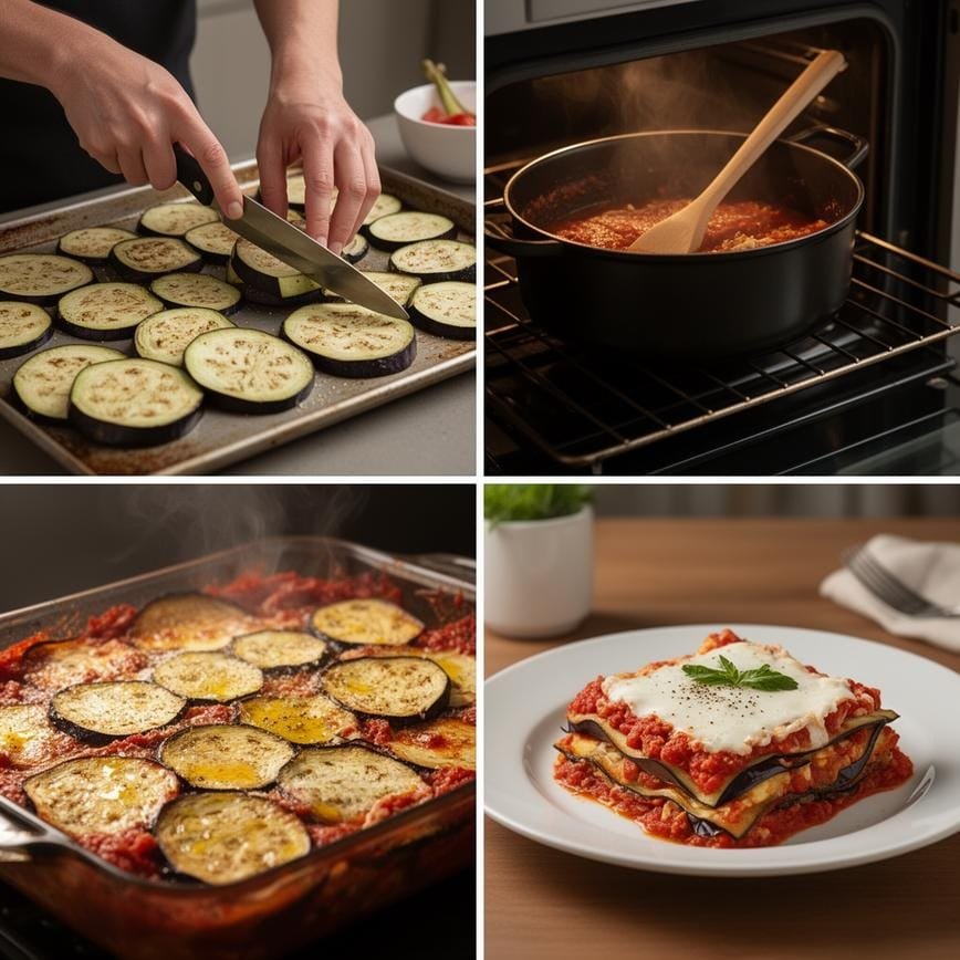 Delicious Eggplant Lasagna: A Healthy Twist on a Classic Favorite 8 Steps