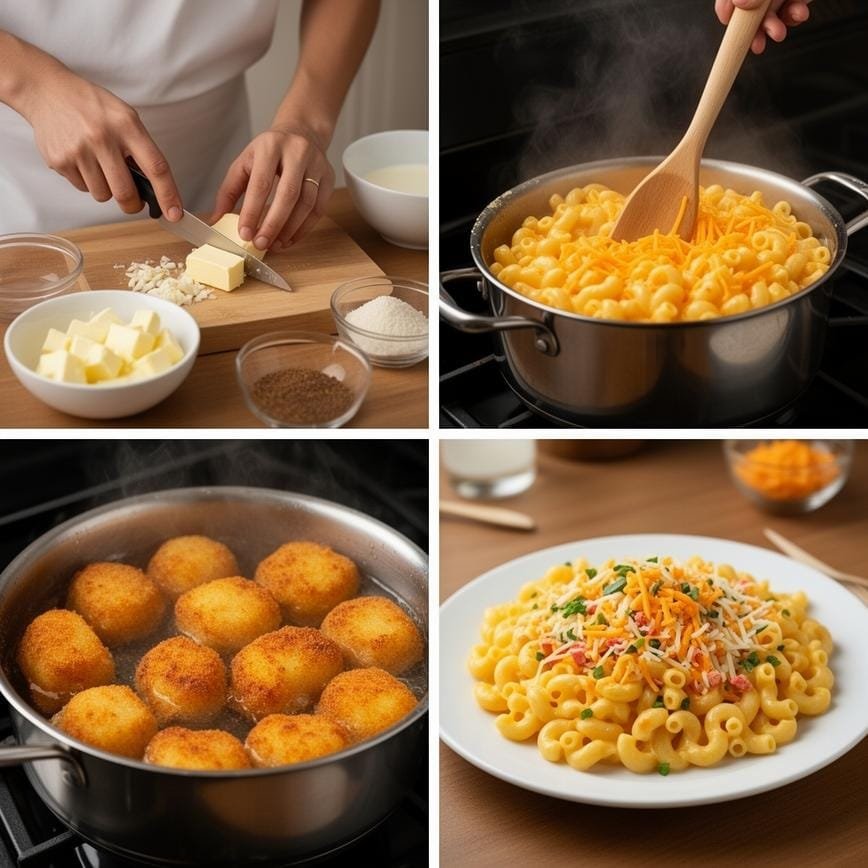 Fried Mac and Cheese Bites: Perfect Snack or Party Treat 8 Steps