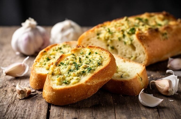 Garlic Bread with Sliced Bread