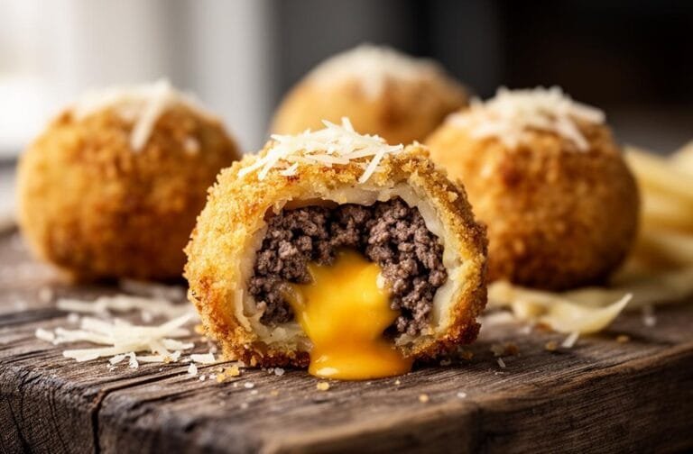 Garlic Parmesan Cheeseburger Bombs