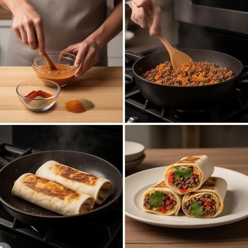 how to make Grilled Cheese Burrito
