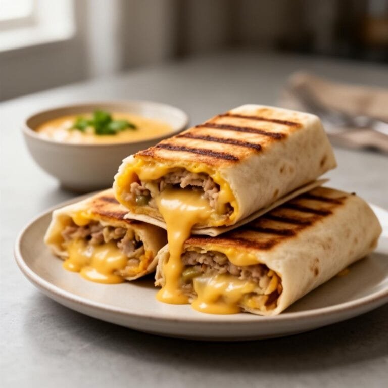 Easy Grilled Cheese Burrito recipe