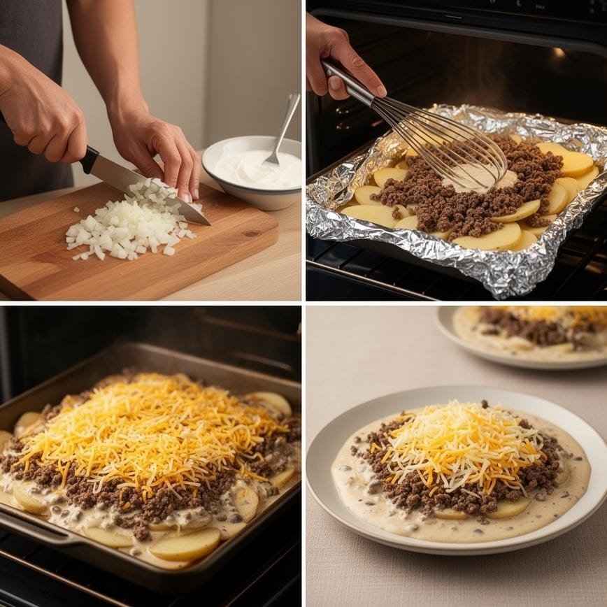 Hobo Casserole: Easy Beef Casserole Recipes 8 Steps