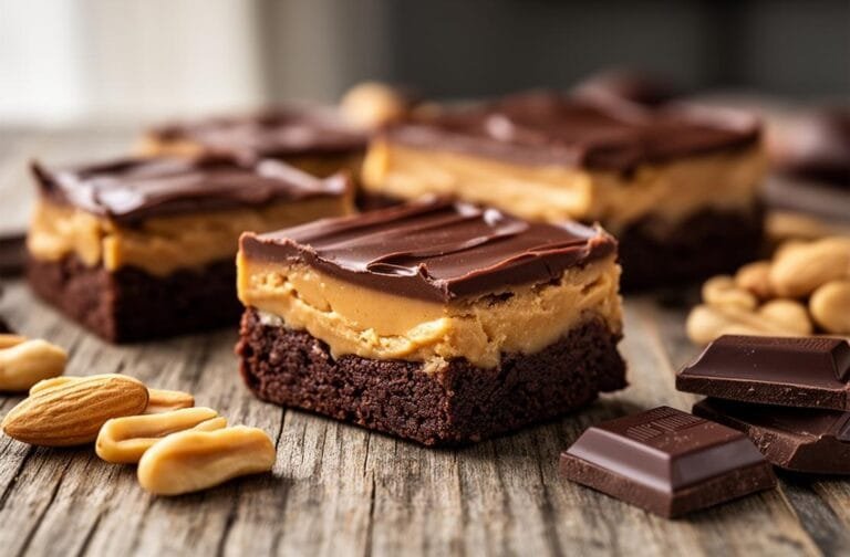 No Bake Peanut Butter Brownie