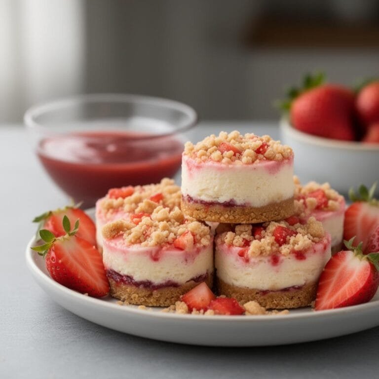 Easy Strawberry Cheesecake Crunch Bites recipe