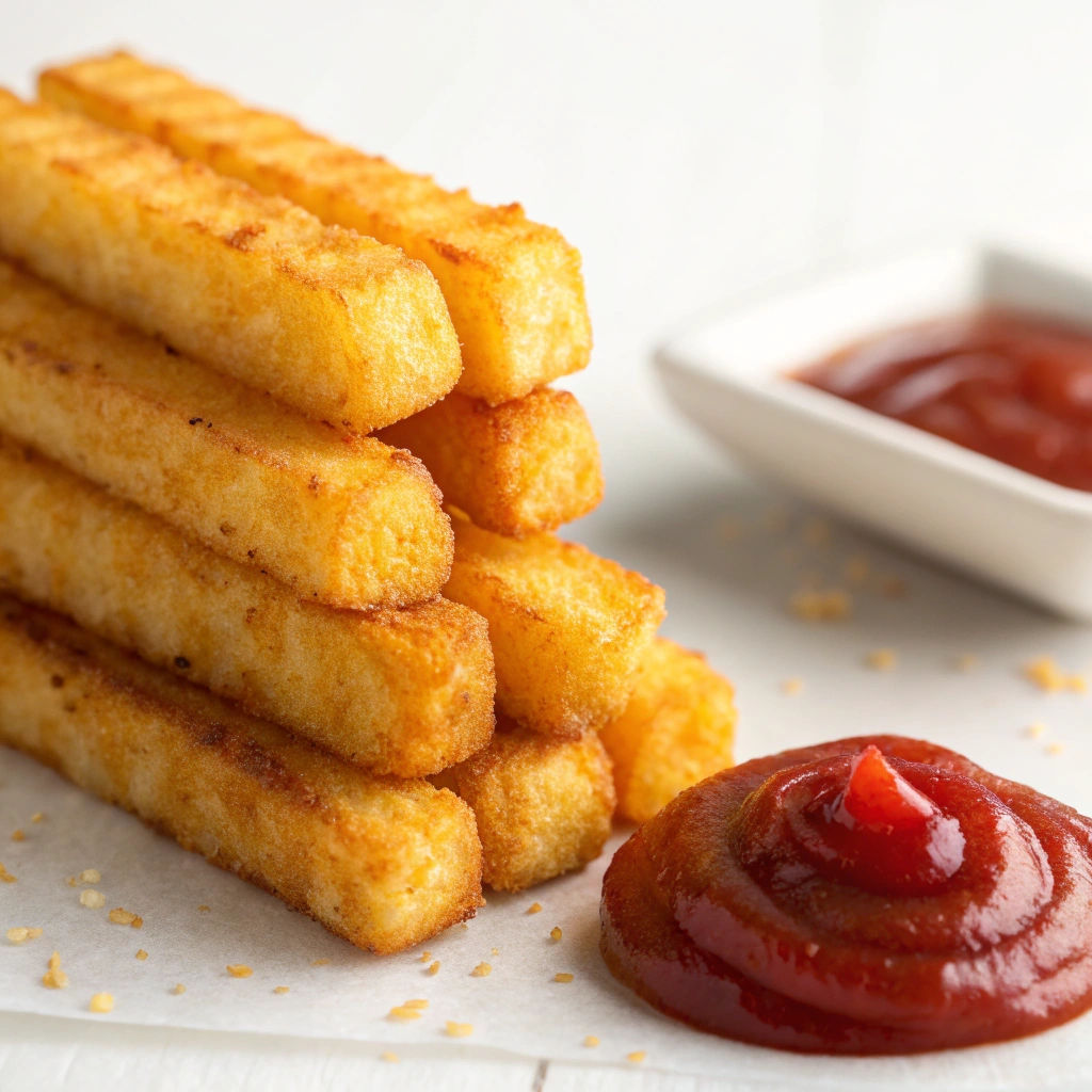 Crispy Potato Finger Sticks: The Ultimate Snack 13 extra close up view of bright square shot of th
