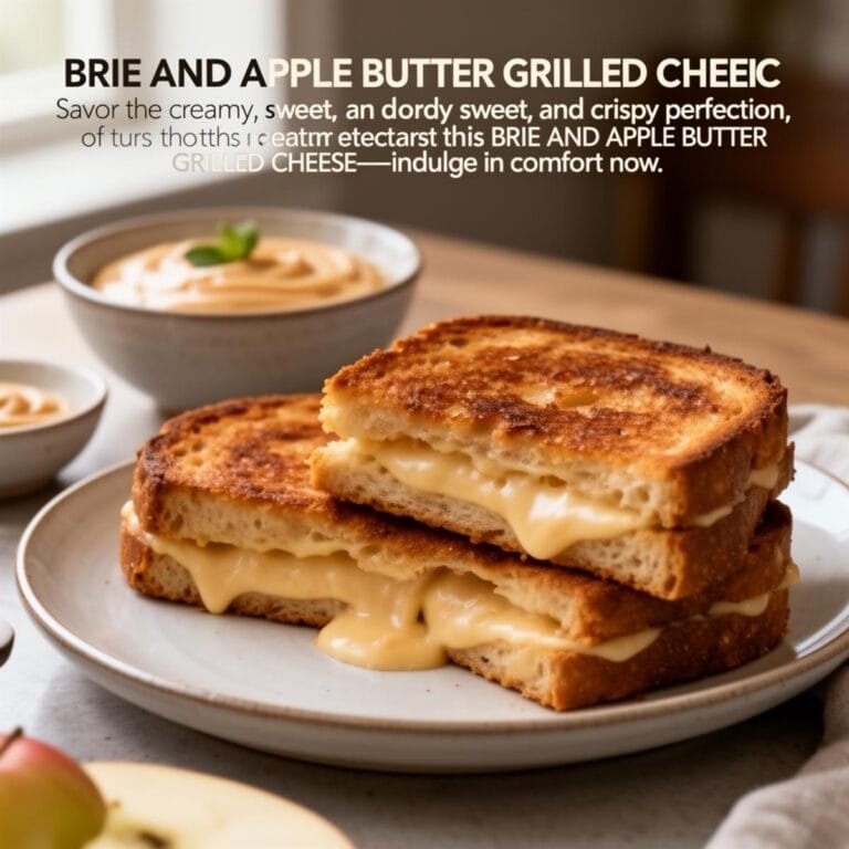 Easy BRIE AND APPLE BUTTER GRILLED CHEESE recipe
