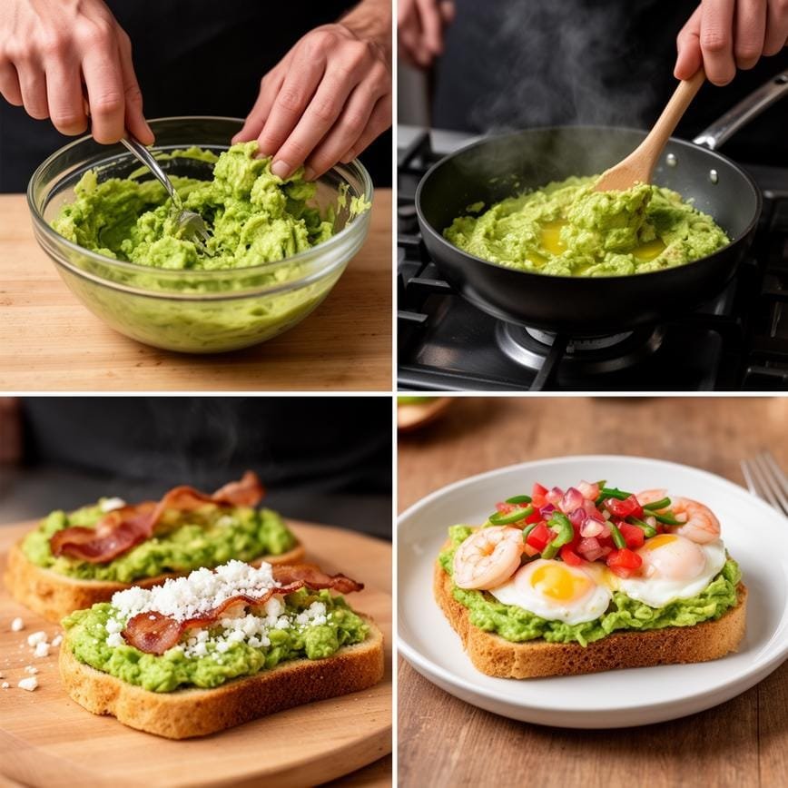 Breakfast Guacamole Toast: Easy Breakfast Idea 8 how to make Breakfast Guacamole Toast