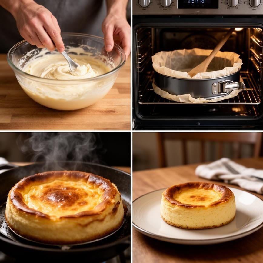 Burnt Basque Cheesecake: Best Caramelized Creamy Dessert 8 Steps
