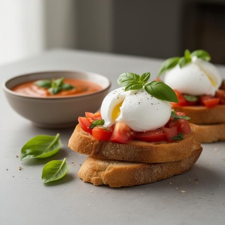 Easy Burrata bruschetta recipe