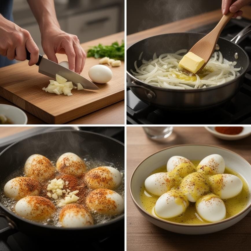 Cajun Boiled Eggs: Best Keto-Friendly High-Protein Snack 8 Steps