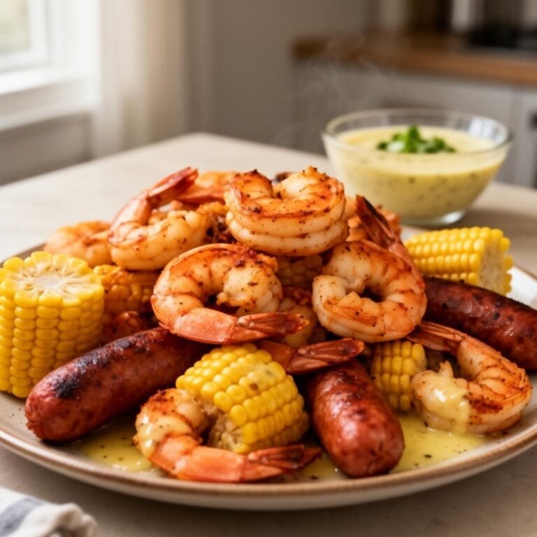 Easy Cajun Seafood Boil with Garlic Butter Sauce recipe