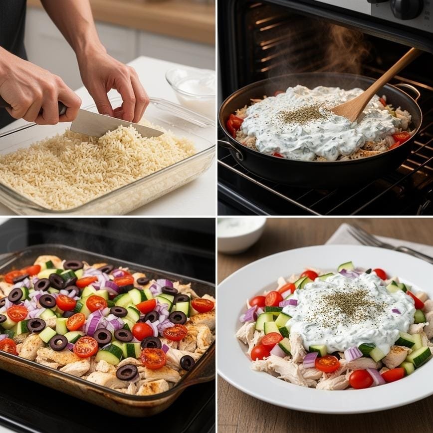 Chicken Tzatziki Casserole: Perfect for Family Dinners 8 Steps