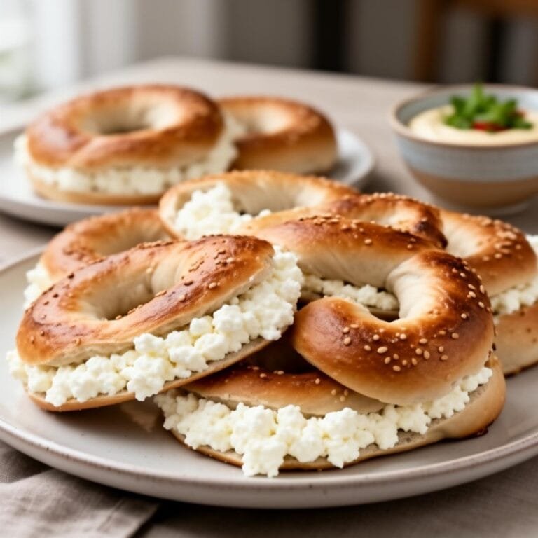 Easy Cottage Cheese Bagels recipe