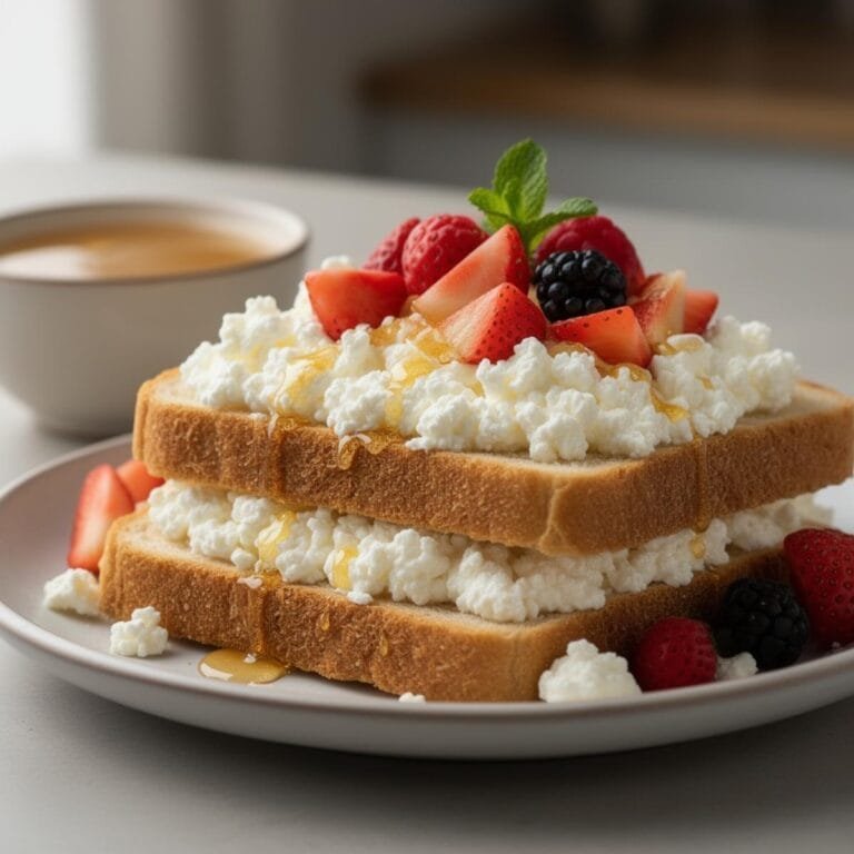 Easy Cottage Cheese Breakfast Toast recipe