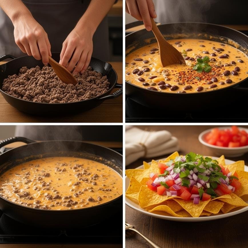 Cowboy Queso: Best Game Day Appetizer 8 Steps