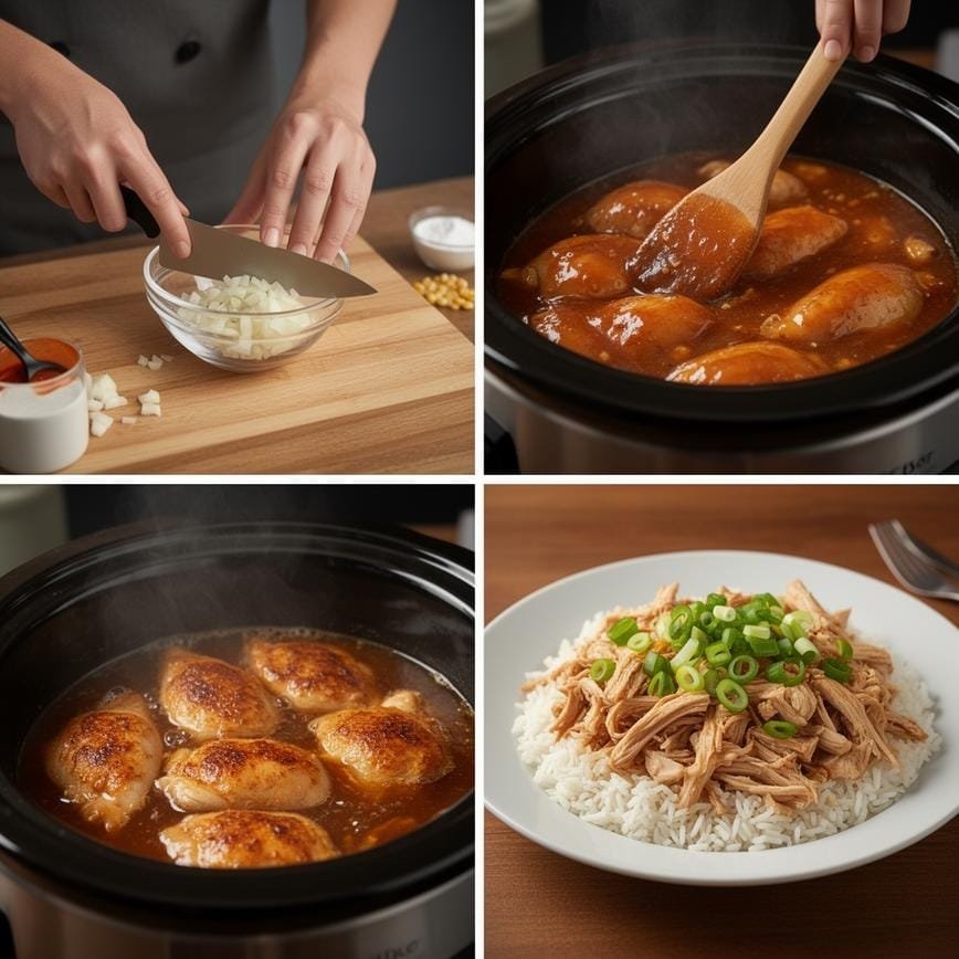 Crock Pot Bourbon Chicken: Best Slow Cooker Dinner 8 Steps