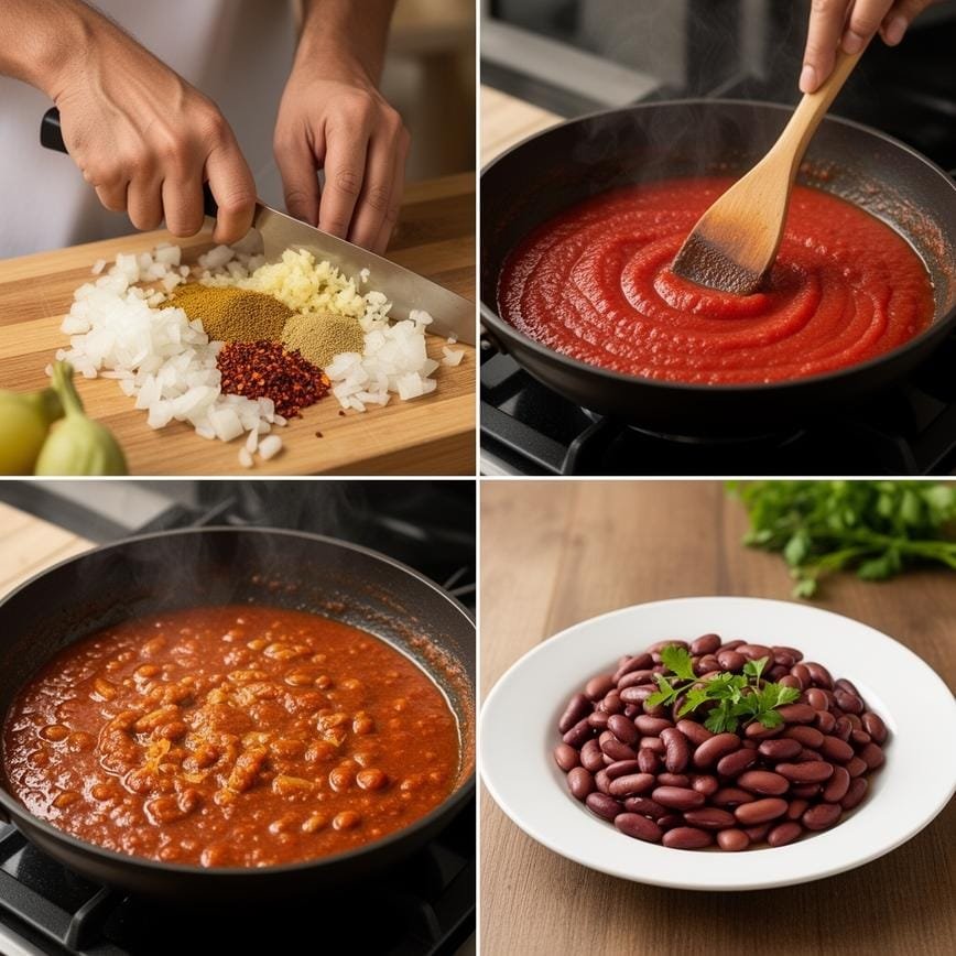Kidney Bean Curry: Best One-Pot Rajma Dinner 8 Steps