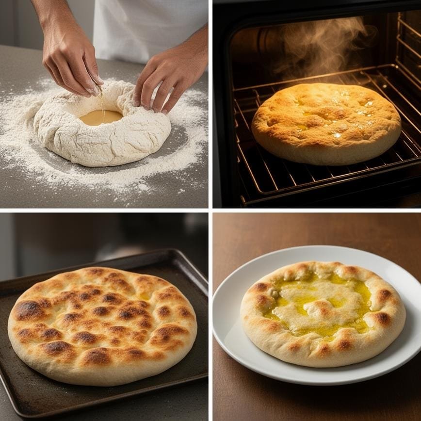 No-knead Turkish bread: Soft, Fluffy, Irresistible 8 Steps