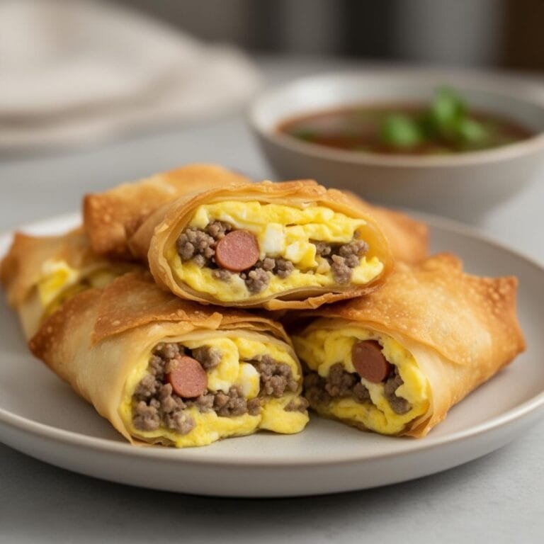 Easy Sausage Egg Roll-Ups recipe