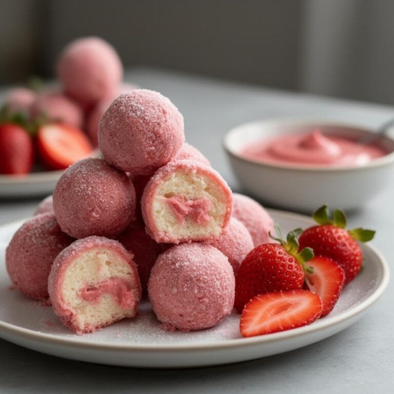 Easy Strawberry Cake Balls recipe