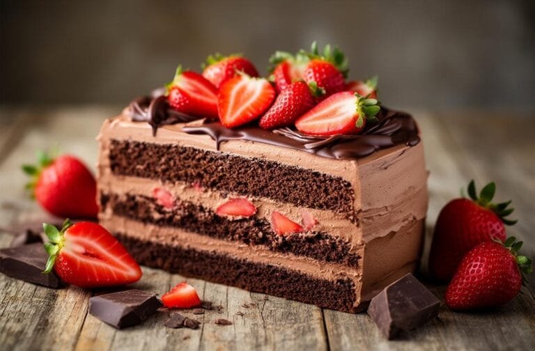 Strawberry Chocolate Cake