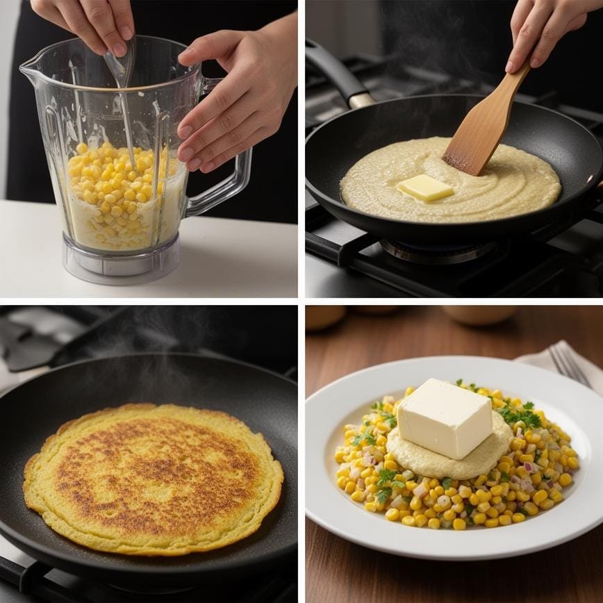Venezuelan Cachapas with Queso de Mano: Best Venezuelan Breakfast 8 Steps