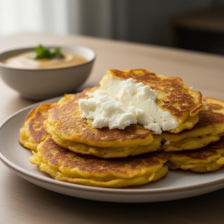Easy Venezuelan Cachapas with Queso de Mano recipe