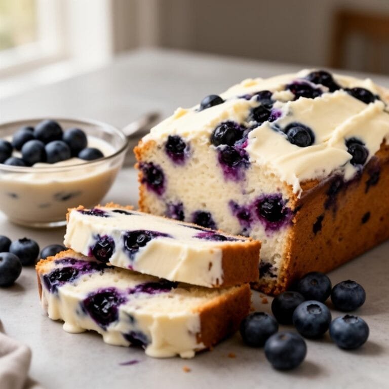 Easy blueberry cream cheese loaf recipe