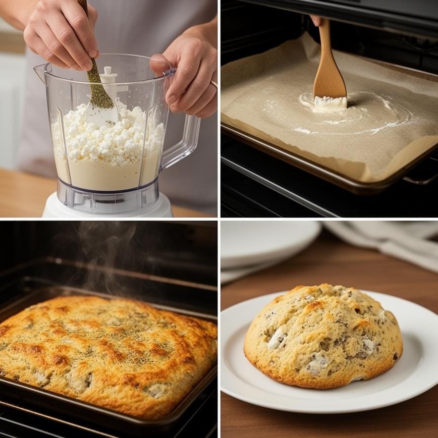 2-Ingredient Cottage Cheese Bread: Top High-Protein Low-Carb 8 Steps