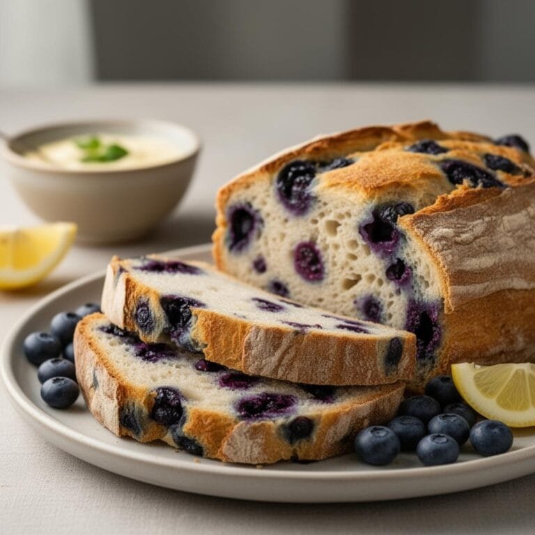 Easy Blueberry Lemon Sourdough Bread recipe