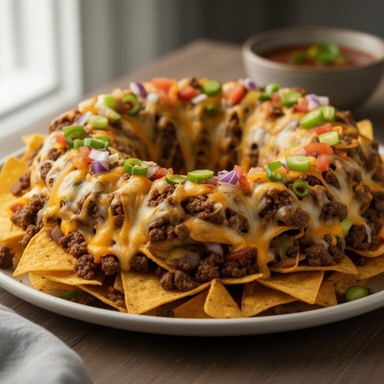 Easy Bundt Pan Nachos recipe
