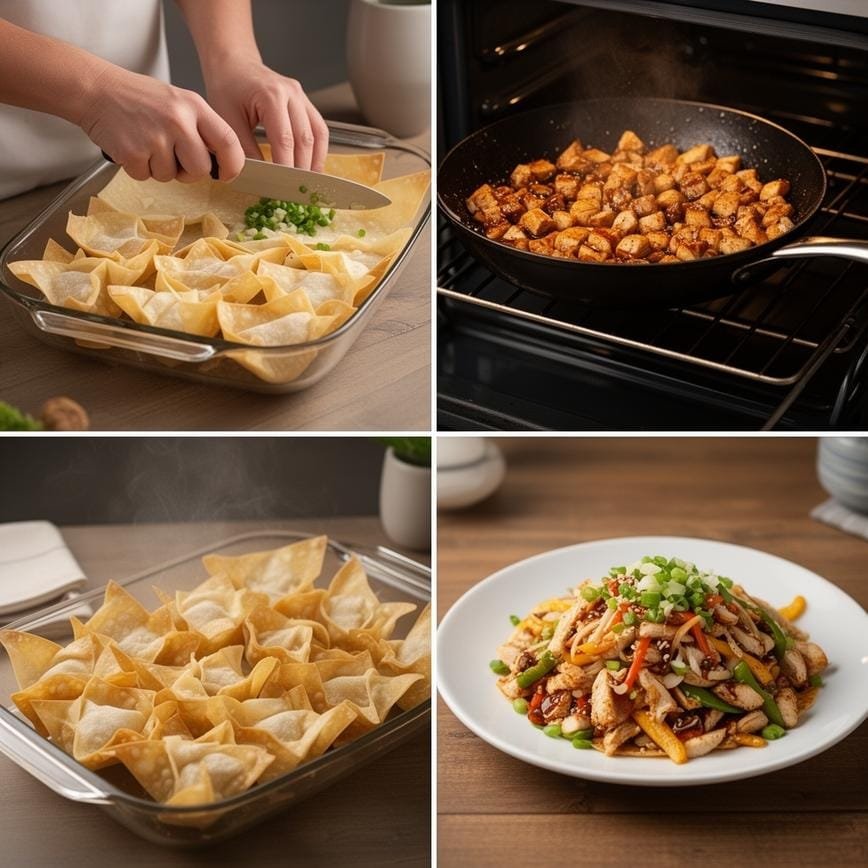 APPLEBEE’S CHICKEN WONTON TACOS: Best Copycat Recipe! 8 Steps