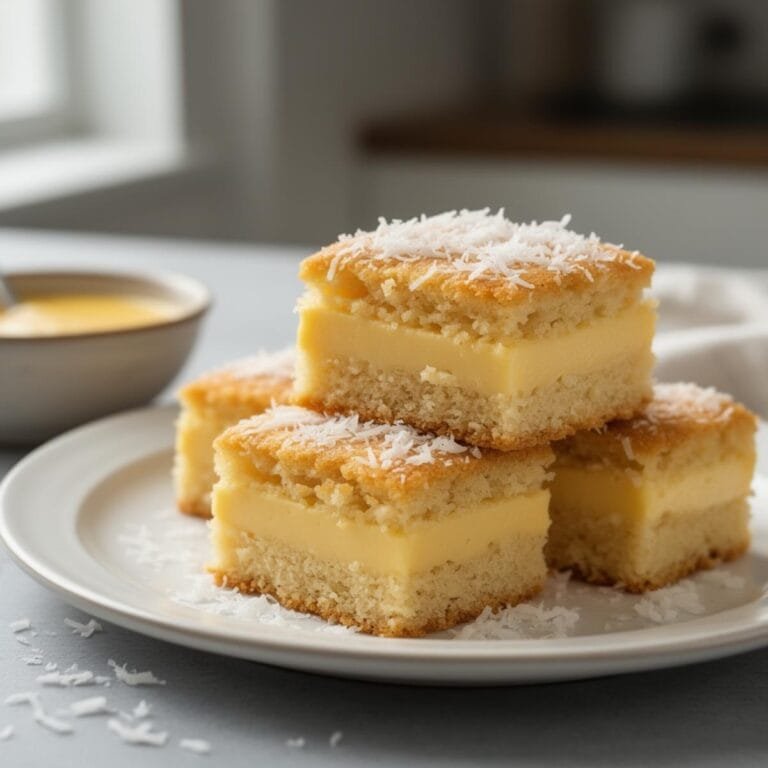 Easy Coconut Custard Cake recipe recipe