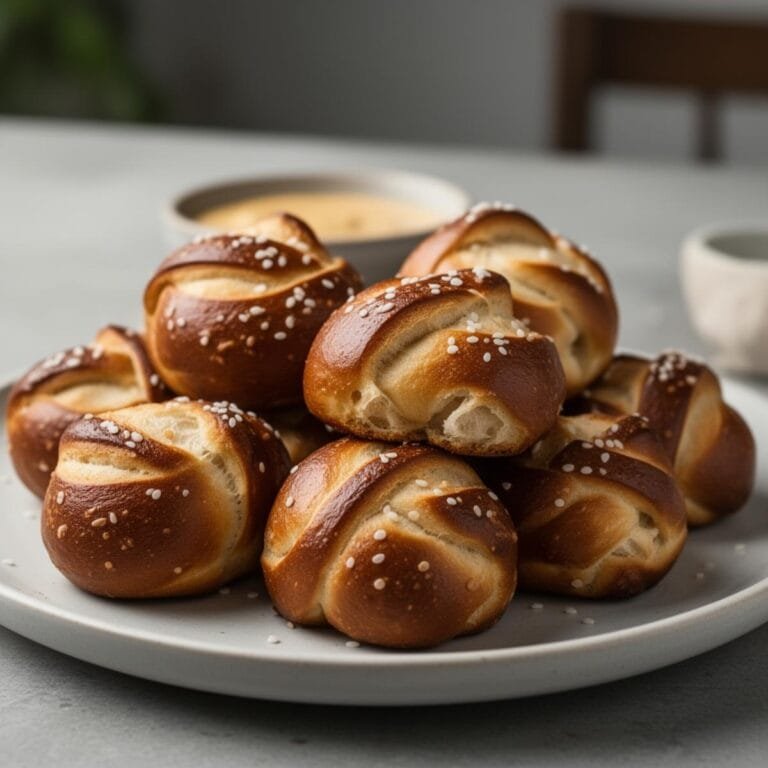 Easy Homemade Soft Pretzel Bites recipe