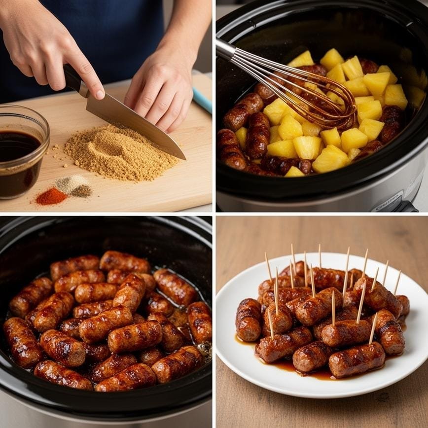 Mississippi Smokies Bites: Easy Slow-Cooker Snack 8 Steps