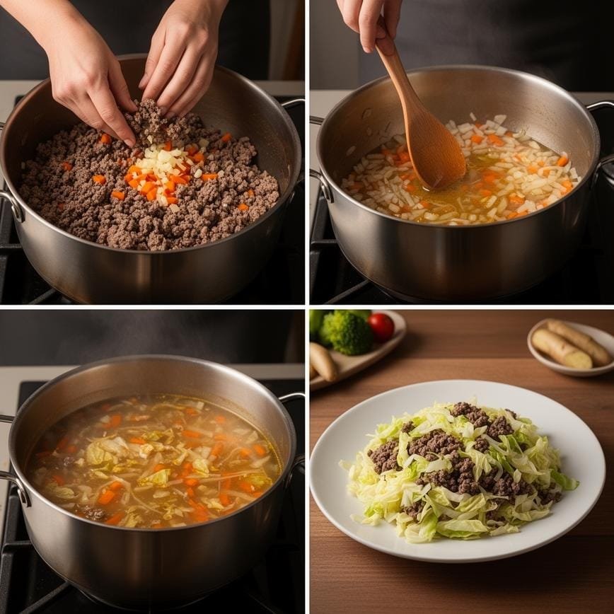 One-Pot Egg Roll Soup: Best Spring Soup 8 Steps