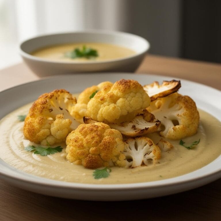 Easy Roasted Cauliflower Soup recipe