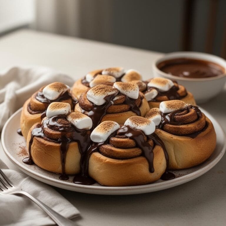 Easy S’mores Cinnamon Rolls recipe