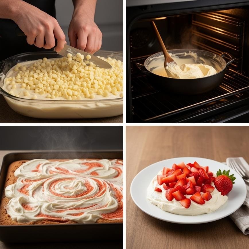 Strawberry Earthquake Cake: Quick Dessert Cravings 8 Steps
