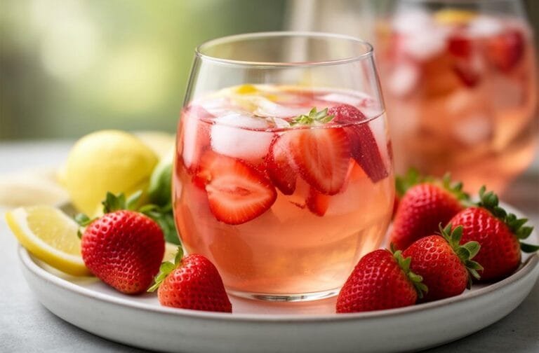 Strawberry & Limoncello Rosé Sangria