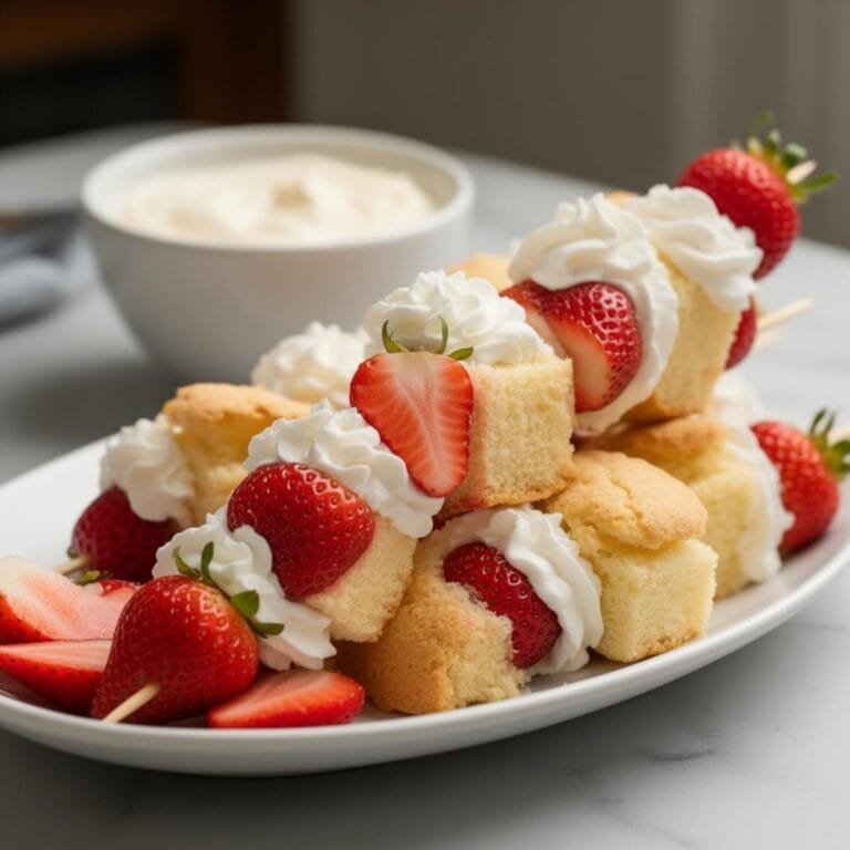 Easy Strawberry Shortcake Kabobs Recipe recipe