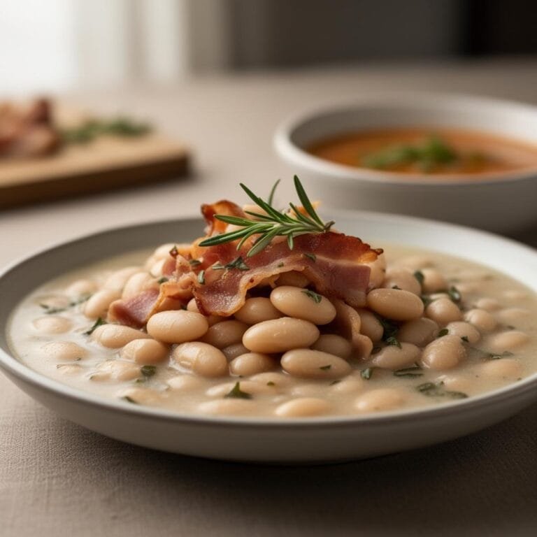 Easy Tuscan White Bean Soup recipe