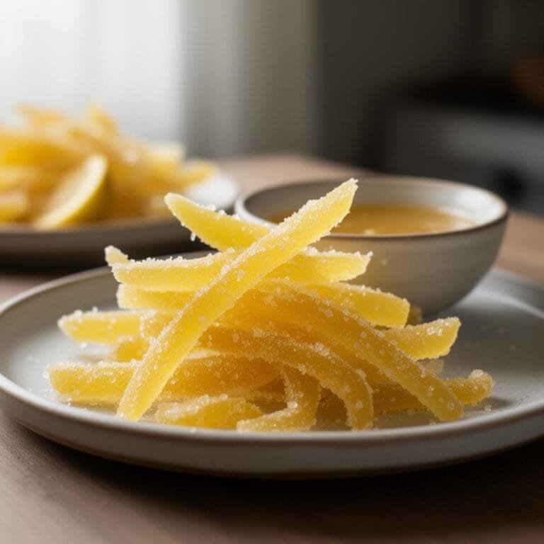Easy candied lemon peel recipe