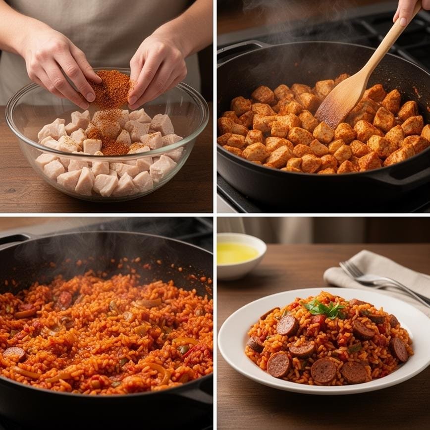 Easy Jambalaya Recipe: One-Pot Cajun Comfort Food 8 Steps