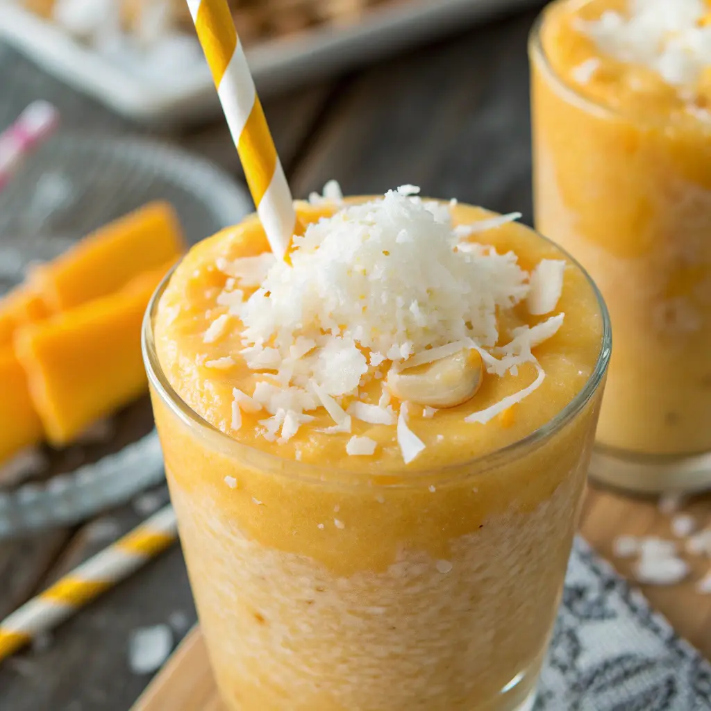 Refreshing Coconut Orange Glow: Easy Creamy Dessert 9 Easy Coconut Orange Glow recipe