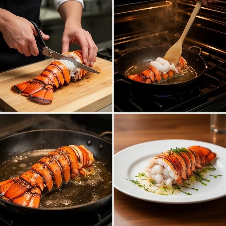 Restaurant succulent Lobster Tail: Best Lobster Dipping Sauce 8 Steps